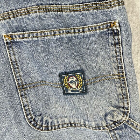 Cinch Blue Label Carpenter Jeans Men 42x36 (Fits 42x35) Relaxed Med Wash Denim - Picture 10 of 15